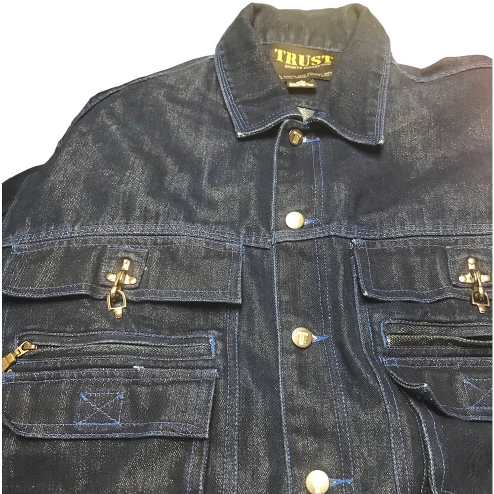 Vintage Y2K Trust denim Jean jacket.